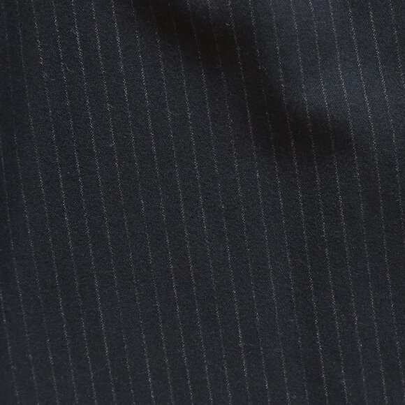 Zara Black Pinstripe High Rise Elastic Waist Wide Leg Palazzo Pants / Trousers M - Picture 10 of 15